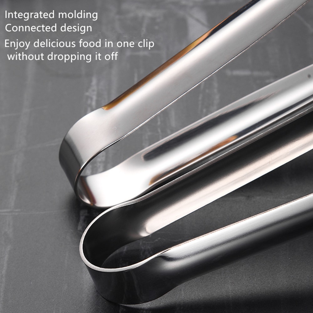 Stainless Steel BBQ Tongs Non Slip Cooking Utensils For Grill Steak And More 2