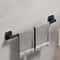 Self Adhesive Bathroom Towel Holder No Drilling Modern Black White Towel Rack For Easy Installatio 7