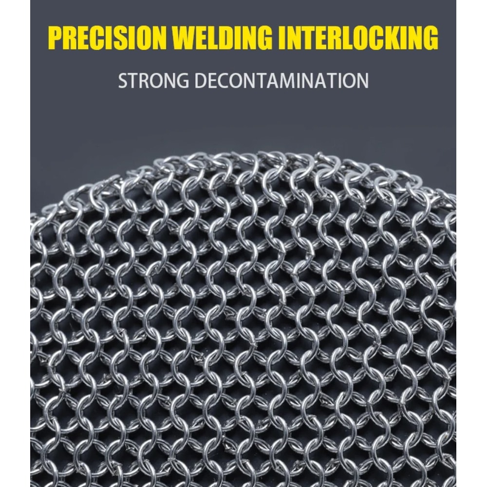 Cast Iron Cleaner Durable Stainless Steel Scrubber For Kitchen Pots Pans And Microwave Cleaning 6