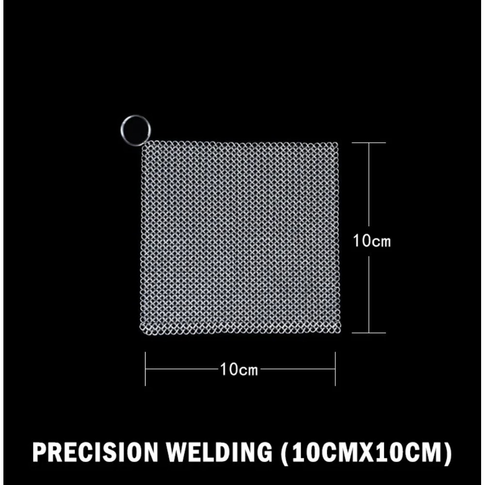 Cast Iron Cleaner Durable Stainless Steel Scrubber For Kitchen Pots Pans And Microwave Cleaning 4