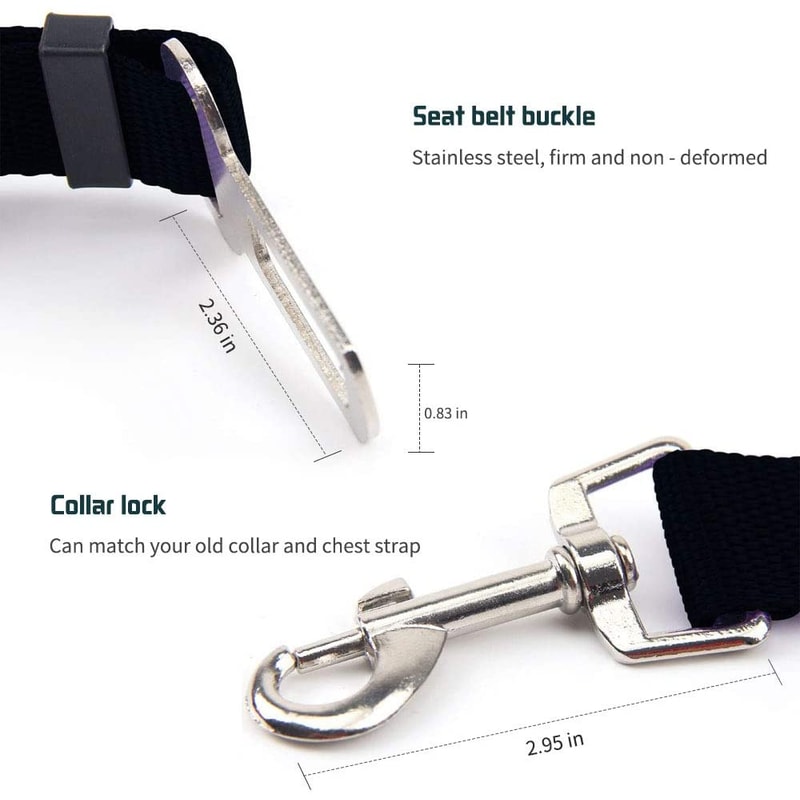 Adjustable Dog Car Seat Belt Safety Leash For Secure Pet Travel 4
