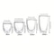 Double Wall Glass Espresso Cups Set Thermal Glass Coffee Cups Clear Insulated Coffee Mugs 4