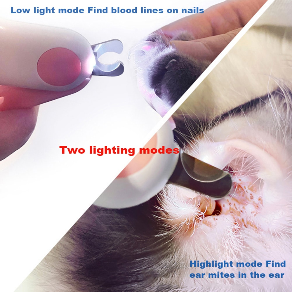SafeTrim LED Pet Nail Clipper Precision Pet Nail Trimmer For Cats And Small Dogs 5
