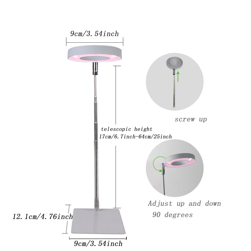 Indoor Full Spectrum Adjustable LED Plant Growth Lamp Telescopic Stand Light For Indoor Plants 1