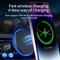Magnetic Wireless Car Charger Stand With RGB LED Light Fast Charging Station 0