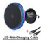 Magnetic Wireless Car Charger Stand With RGB LED Light Fast Charging Station 7
