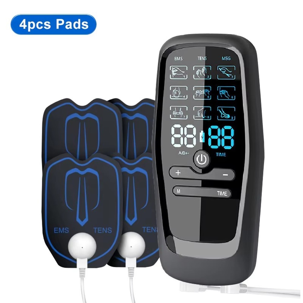 Electric Pulse Massager TENS EMS Therapy Device For Pain Relief Muscle Stimulation 4