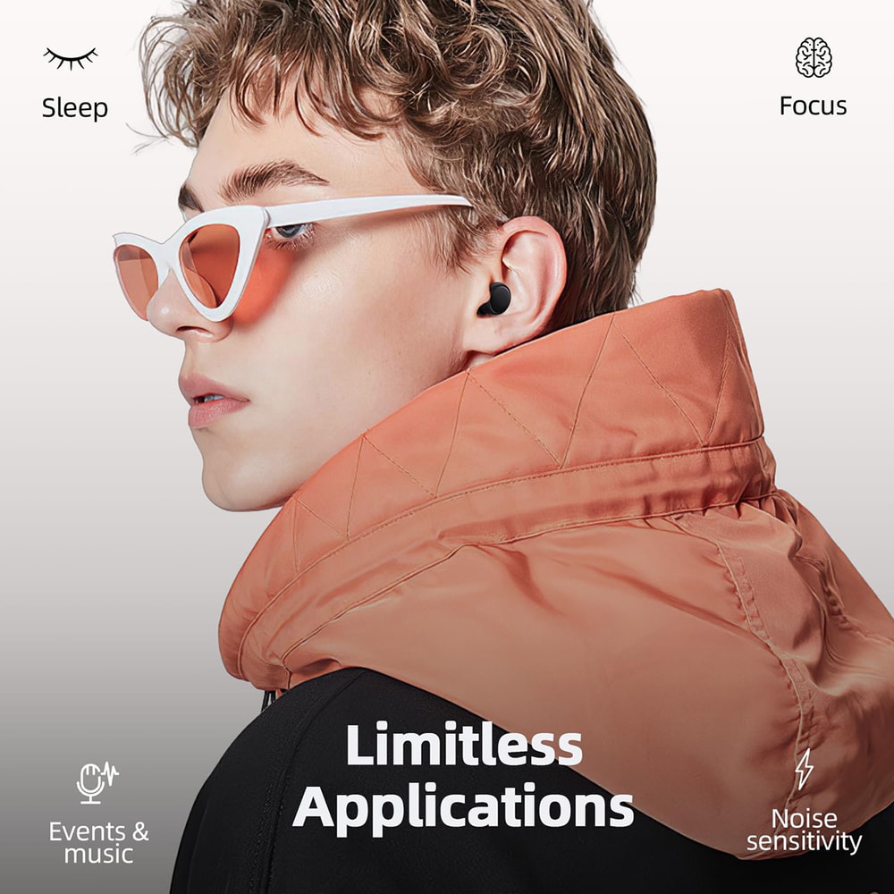 Super Soft Noise Reduction Ear Plugs For Sleep Travel And Work Reusable Hearing Protection 8