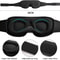 Soft Padded Sleep Mask For Comfortable Blockout Breathable Adjustable With Nose Pad Charcoal Fiber 7