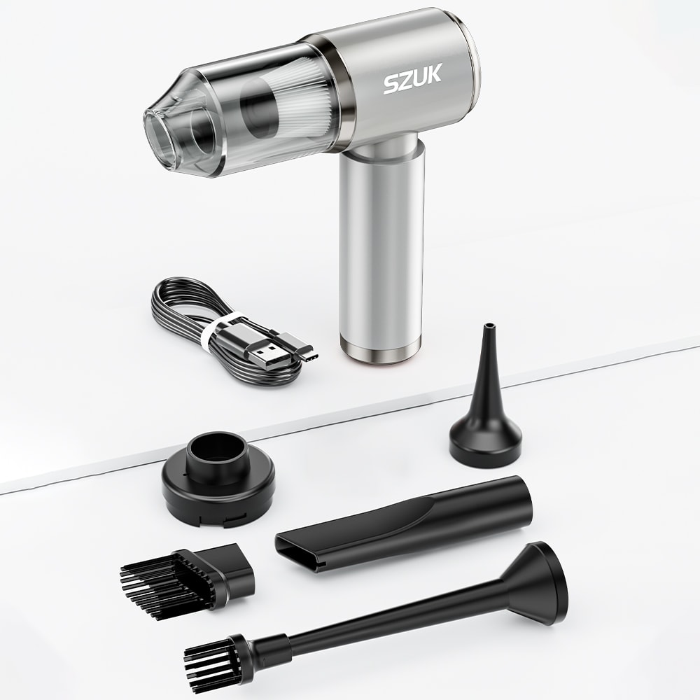 Portable Car Vacuum Cleaner Wireless Strong Suction Handheld Vacuum For Car Home And Keyboard Clean 5