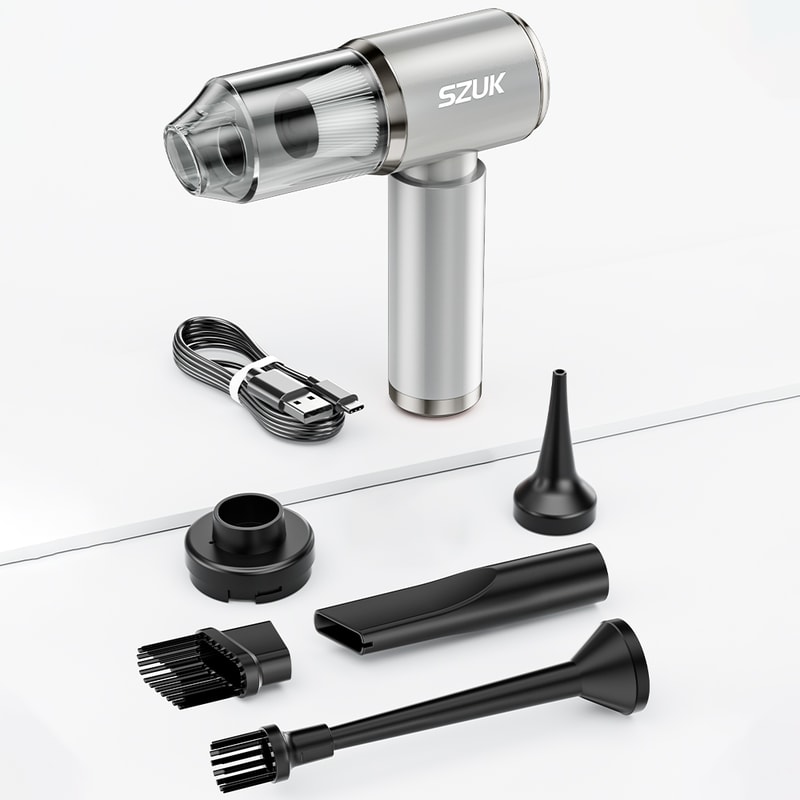 Portable Car Vacuum Cleaner Wireless Strong Suction Handheld Vacuum For Car Home And Keyboard Clean 5