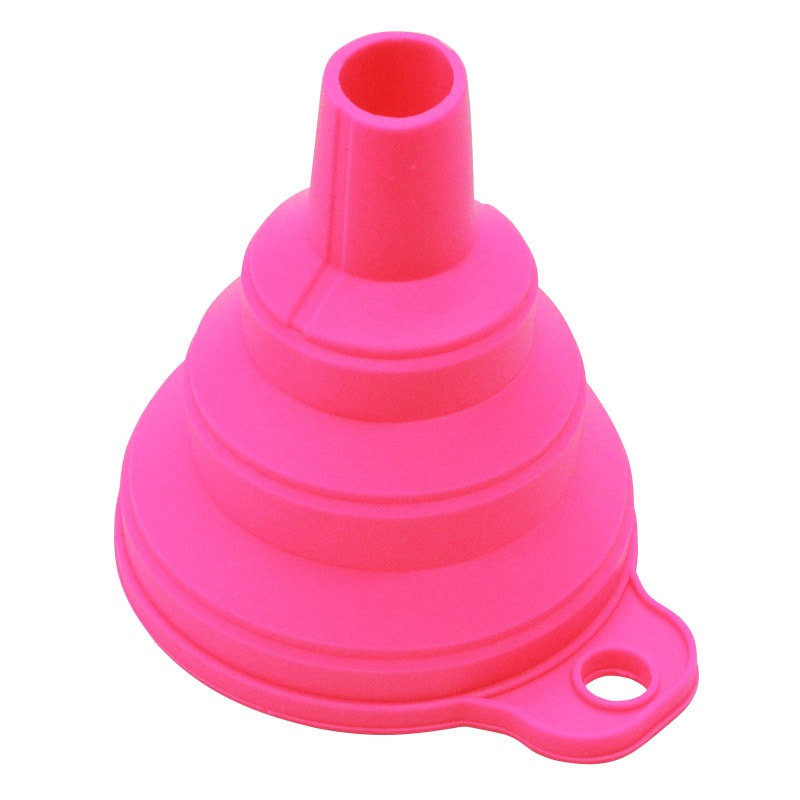 Mini Foldable Silicone Funnel Collapsible Portable Funnel For Fuel Beer Oil Kitchen Use Space Sav 5