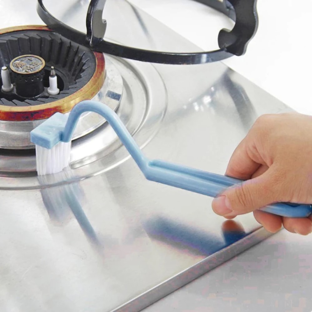 S Shape Toilet Cleaning Brush With Curved Handle Portable WC Scrubber For Corners And Edges 1