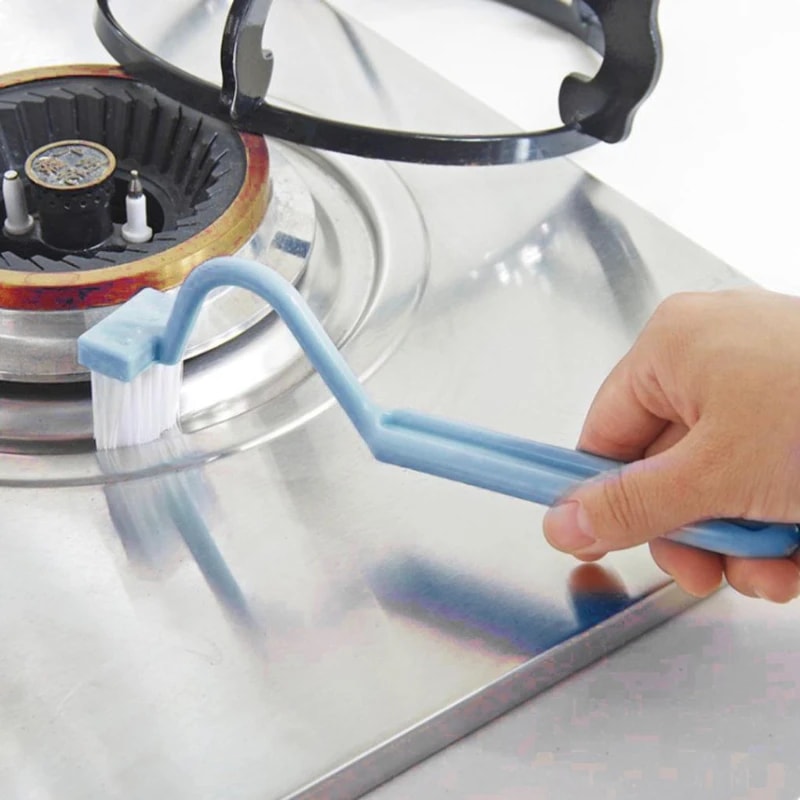 S Shape Toilet Cleaning Brush With Curved Handle Portable WC Scrubber For Corners And Edges 1