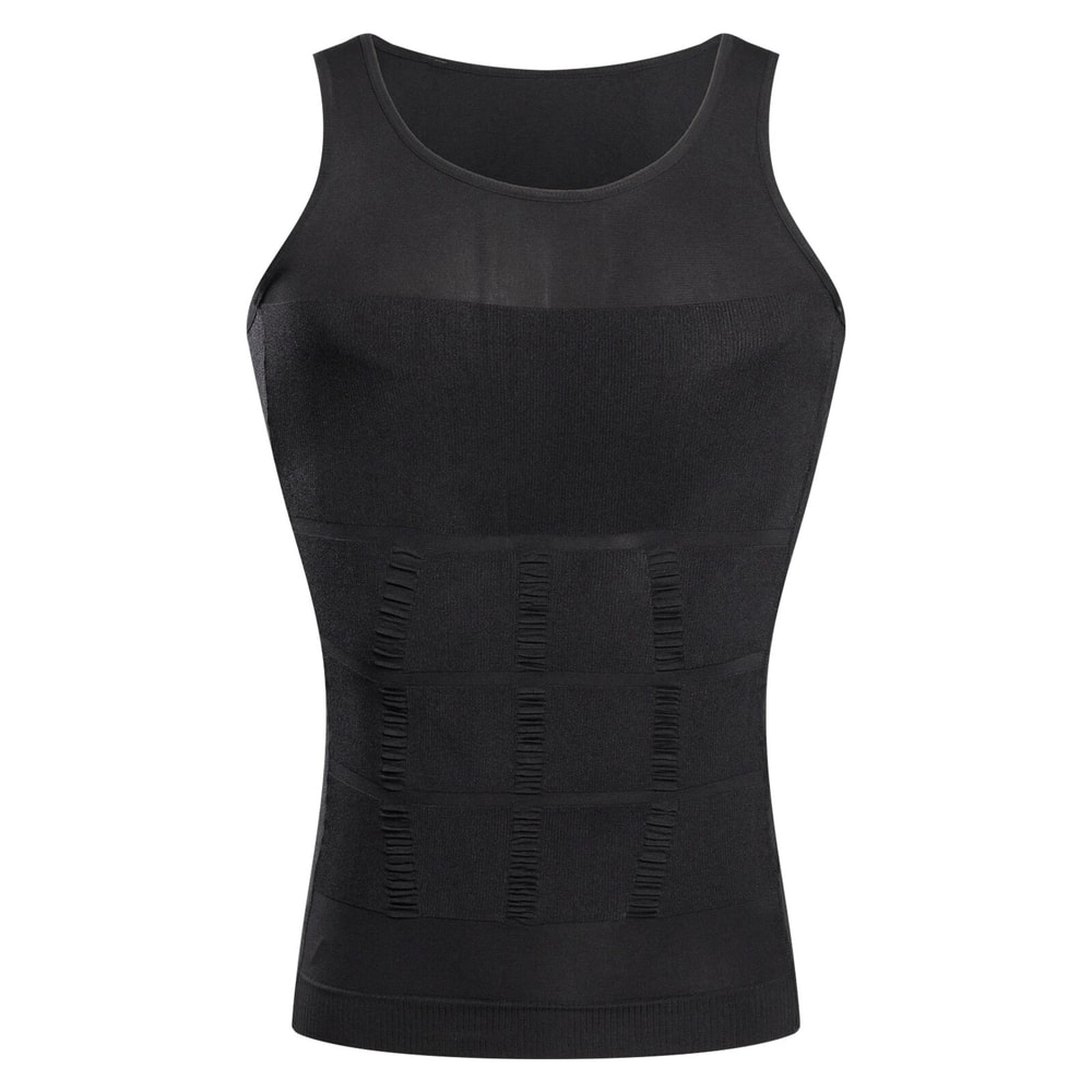 Mens Slimming Body Shaper Compression Vest Waist Trainer For Weight Loss Belly Control 3