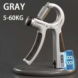 adjustable hand grip strengthener with counter forearm & hand exerciser for muscle building