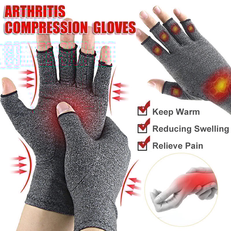 Fingerless Compression Gloves For Hand Discomfort Relief 6