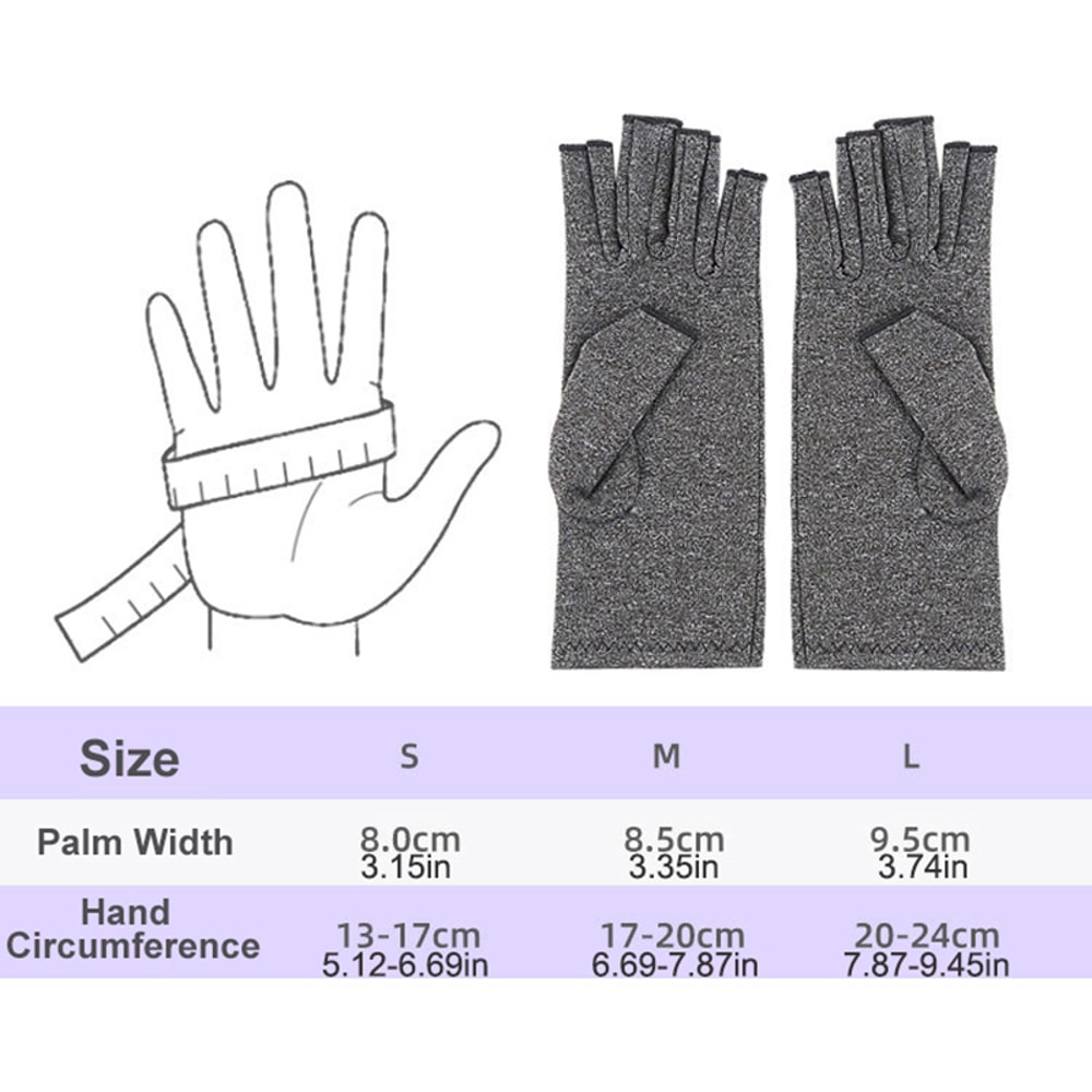 Fingerless Compression Gloves For Hand Discomfort Relief 2