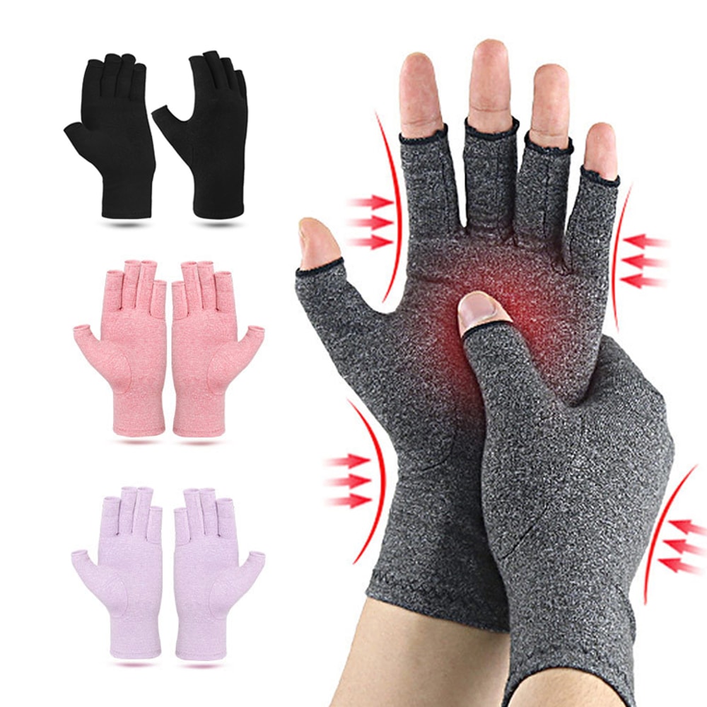Fingerless Compression Gloves For Hand Discomfort Relief 1