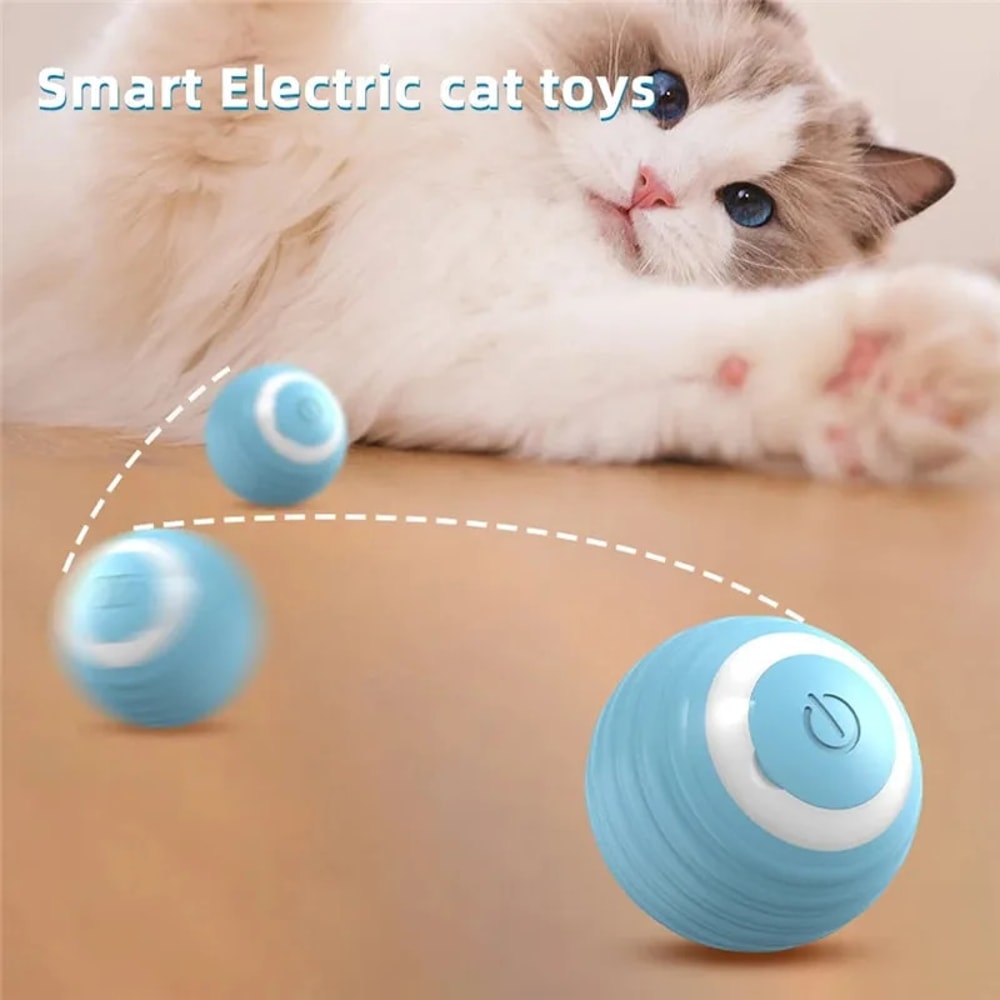 Interactive Cat Toy Ball Self Moving Electronic Rolling Ball For Kitten Training 2