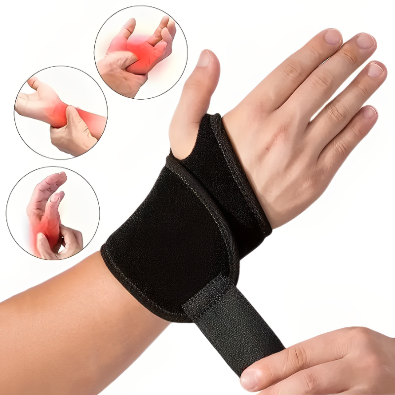 Self Heating Wristband For Pain Relief Compression Support Magnetic Therapy Hand Warmer For Wrist 3