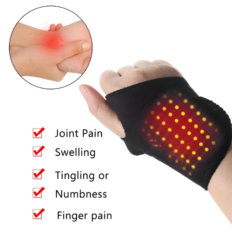 Self Heating Wristband For Pain Relief Compression Support Magnetic Therapy Hand Warmer For Wrist 2