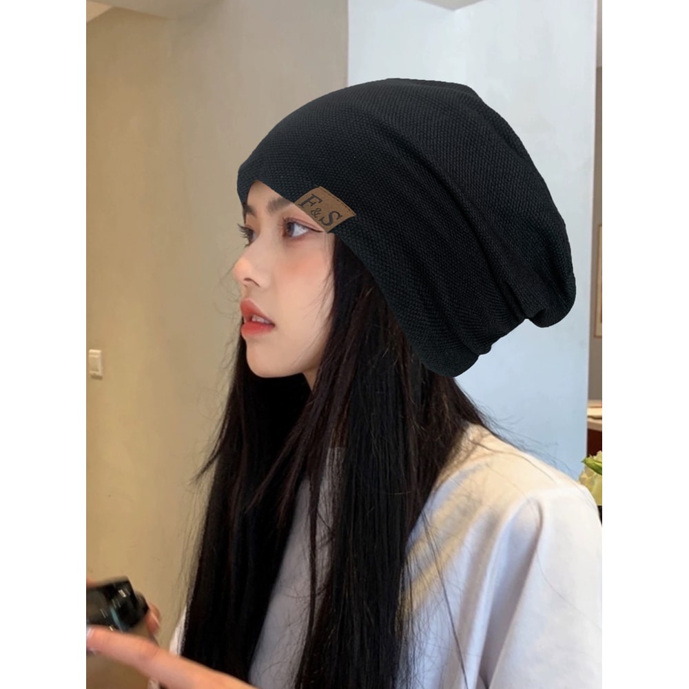 Fashionable Warm Knitted Beanie Hat For Men And Women Solid Hip Hop Style Beanie 1
