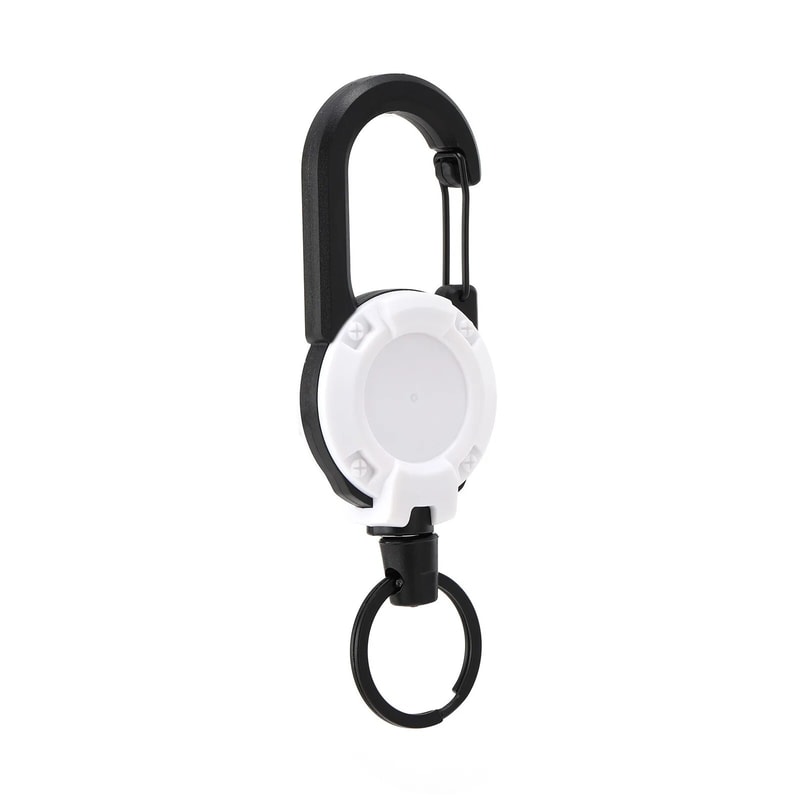 Retractable Keychain Carabiner With Heavy Duty Steel Wire Rope For Outdoor Gear And Tools 6