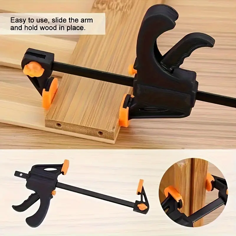 Woodworking Clamp Set Quick Release Ratchet Nylon Hand Tool For DIY And Carpentry 1