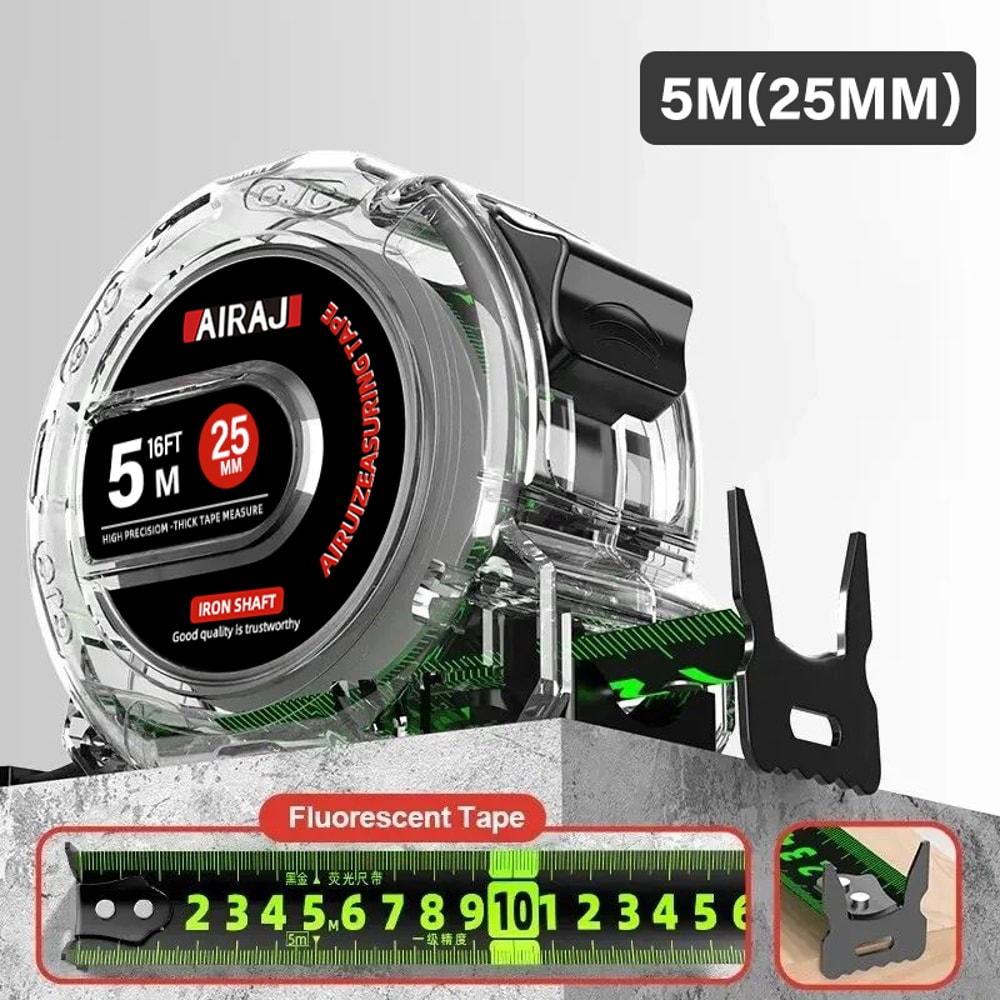 Fluorescent Tape Measure Waterproof Durable Multipurpose Precision Measuring Tool 4