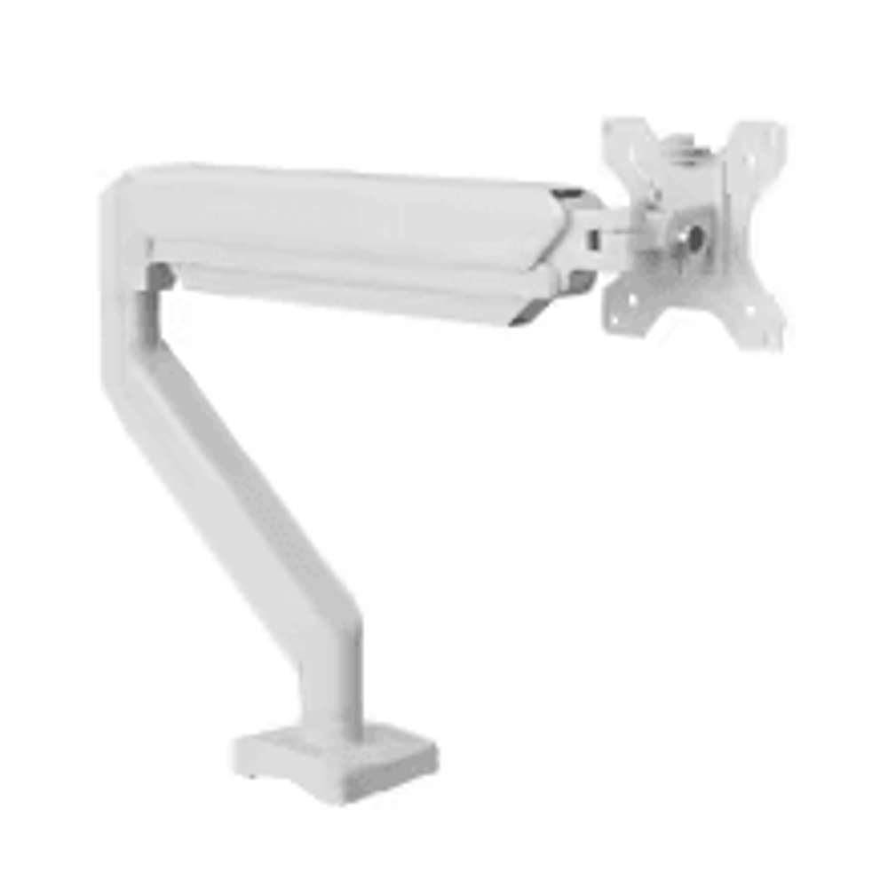 Adjustable Monitor Desk Mount For Screens Tilt Swivel Arm With CClamp Installation 7