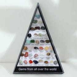 gemstone chakra healing stones set rose quartz hexagon crystals for meditation & bedroom decor