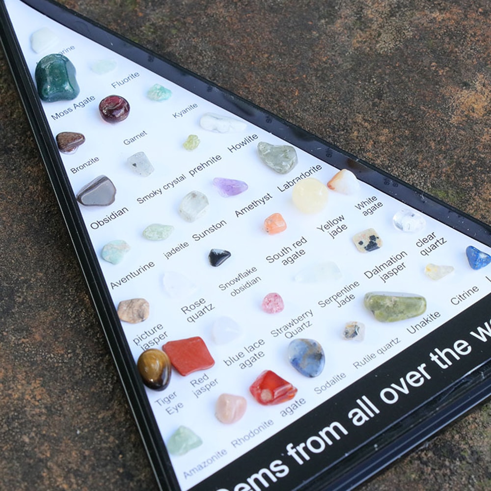 Gemstone Chakra Healing Stones Set Rose Quartz Hexagon Crystals For Meditation Bedroom Decor 7