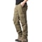 Mens Tactical Overalls Loose Fit Large Pocket Cotton Casual Work Jogging Pants With Elastic Waist 0