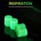 Luminous Valve Stem Caps For Motorcycle Bicycle Car Wheels Fluorescent Night Glowing Tyre Hub Cap D 3