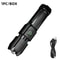 Rechargeable LED Tactical Flashlight Lumen Waterproof Zoomable For Fishing Hunting 0