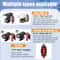 USB Rechargeable Bike Light Set Front Rear LED Lights With Modes For Safe Cycling 6