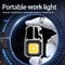 Portable LED Keychain Work Light Rechargeable High Lumens With Battery Display For Camping Hiking A 3