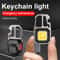 Portable LED Keychain Work Light Rechargeable High Lumens With Battery Display For Camping Hiking A 1