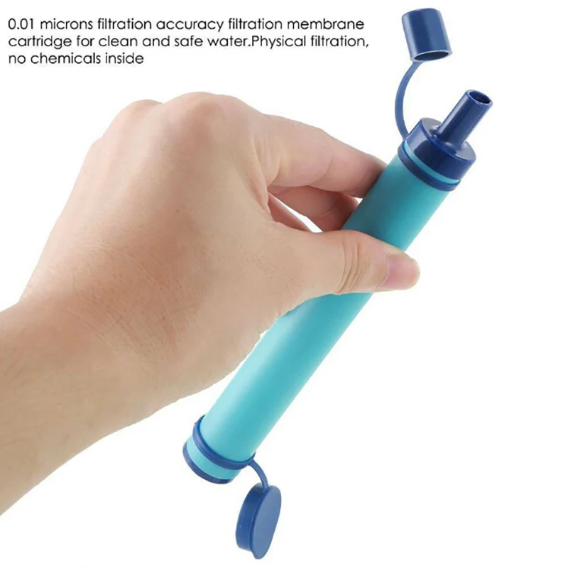 Portable Outdoor Water Filter Straw Hiking Survival Water Purifier For Clean Drinking Water 3