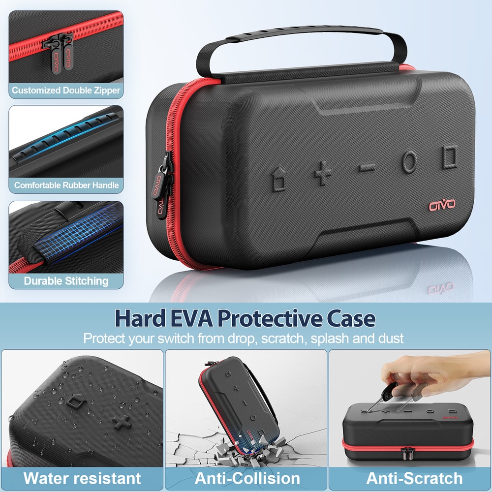 Large Storage Bag For Switch Waterproof Travel Carrying Case For N Switch OLED Anti Scratch Protect 2