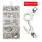 Brass Terminals Assortment Kit Non Insulated Crimp Wire Connectors Ring Fork U Type 1