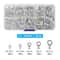 Brass Terminals Assortment Kit Non Insulated Crimp Wire Connectors Ring Fork U Type 6