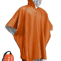 emergency waterproof poncho & survival blanket windproof thermal rain gear