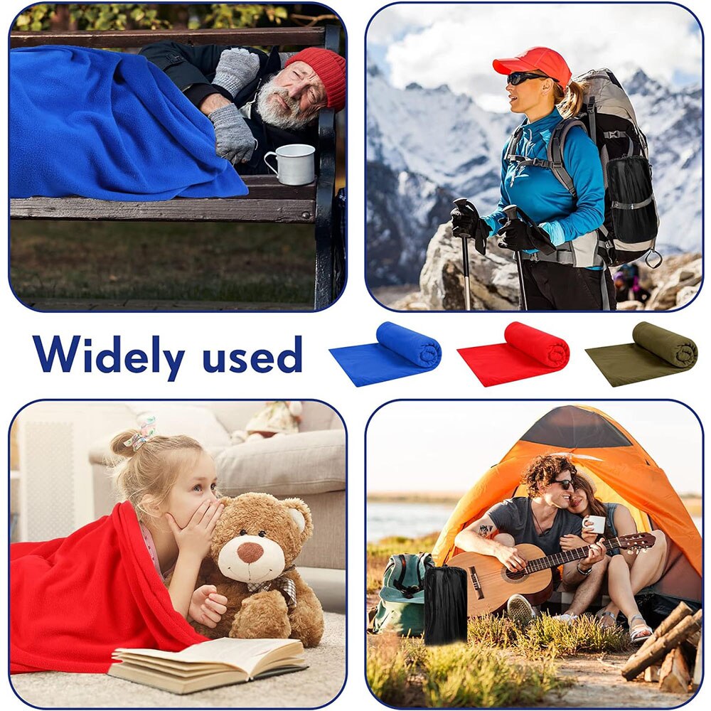 Ultra Light Fleece Sleeping Bag Liner For Outdoor Adventures 8