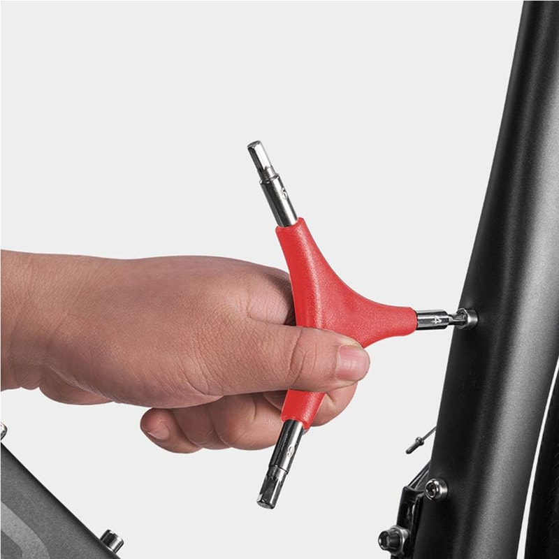 Hex Wrench Set For Outdoor Cycling Bike Maintenance Durable Way Tool With Red Handle 0