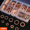 Copper Washer Gasket Nut And Bolt Set Flat Ring Seal Assortment Kit With Box For Sump Plugs 3