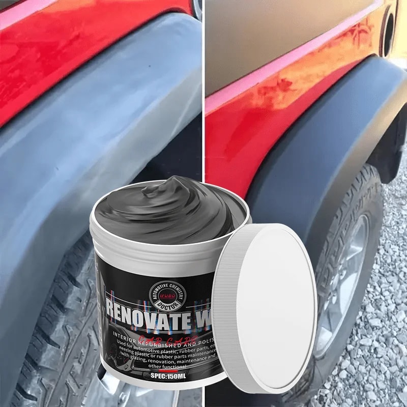 Car Bumper Repair Paste Restores Artificial Leather Enhances Black Effect For Car Bumpers 3