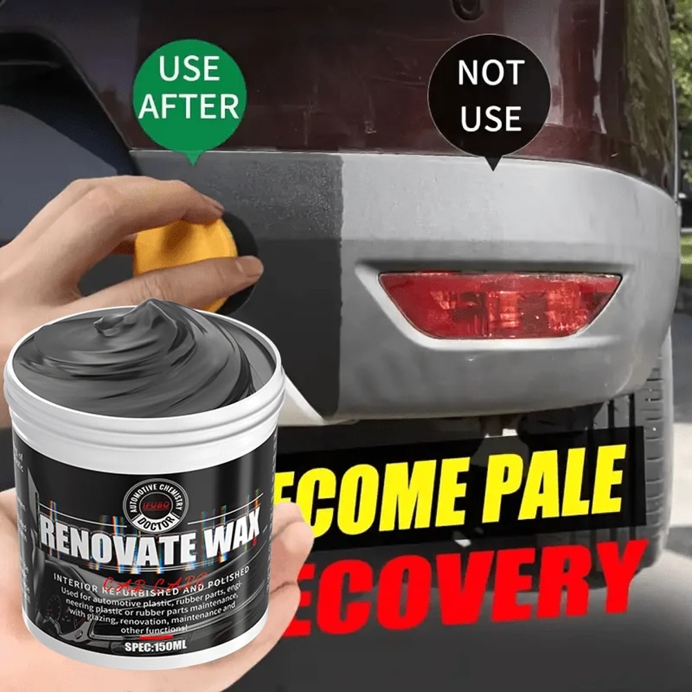 Car Bumper Repair Paste Restores Artificial Leather Enhances Black Effect For Car Bumpers 2
