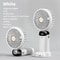 Portable USB Handheld Neck Fan With LED Display And Phone Stand 0